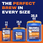 Maxwell House Ground Coffee, Breakfast Blend Mild Roast, 38.8 oz Canister