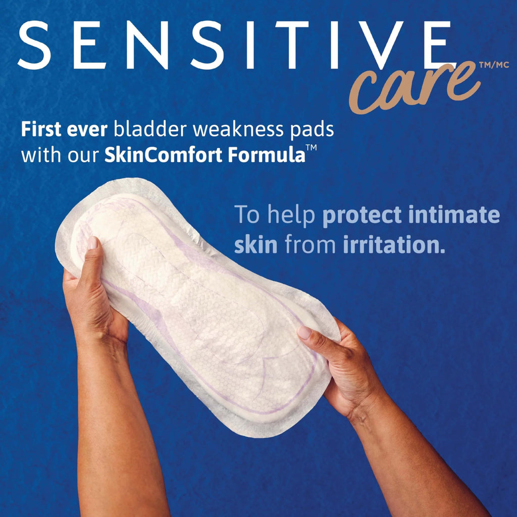 TENA Sensitive Care Extra Coverage Moderate Absorbency Incontinence Bladder Control Pad, 180 count