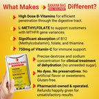 Banana Bag Oral Solution Packets ��� Natural Lemon Lime 5pk | A Refreshing Blend of Electrolytes, Vitamin C, and B-Complex for Daily Hydration and Energy | Perfect for Any Lifestyle.
