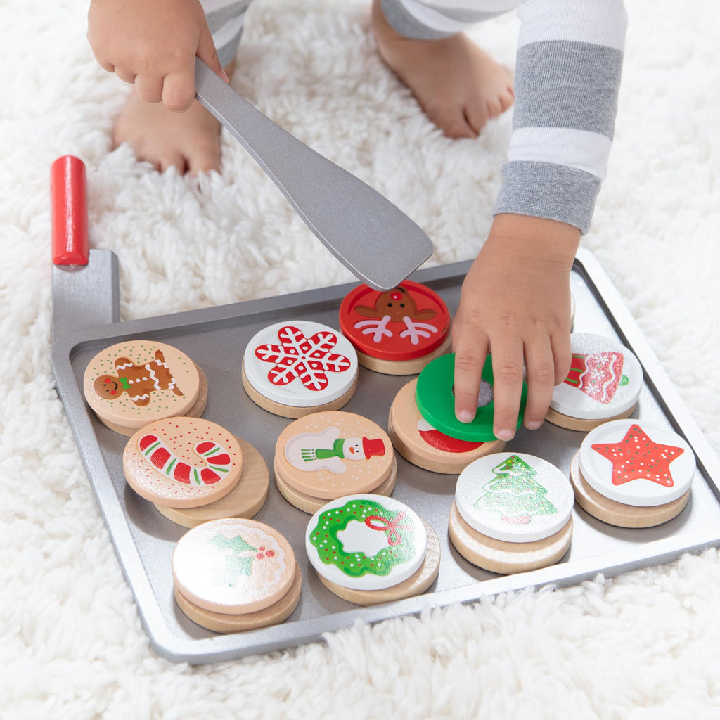 Melissa & Doug Slice & Bake Christmas Wooden Cookie Play Set