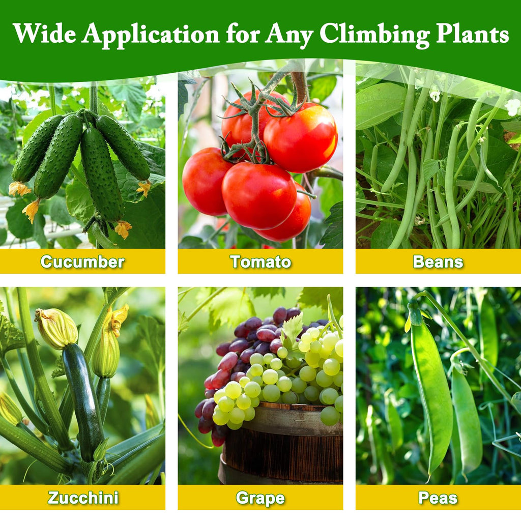 Tegarbed 48x46 in U-Shape Cucumber Trellis for Climbing Plants Outdoors