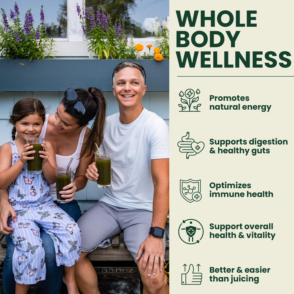 OPTIVIDA Fruits & Veggie Mix Super Greens Powder Packets (30 Days)- 50+ Superfood Green Juice Powder & Greens Supplements W/Probiotic, Antioxident, Digestive Enzymes & Adaptagen Blends for Gut Health