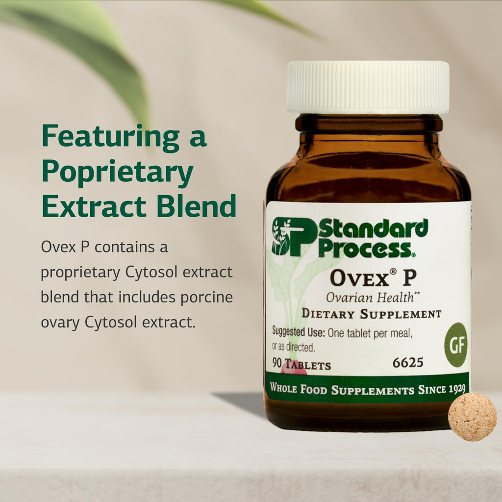 Standard Process Inc. Ovex P - Whole Food-Based Supplement to Support Your Health - with Porcine Ovary Cytosol Extract - 90 Tablets