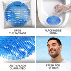 Spargos Urinal Screen Deodorizer, 36 Pack Ocean Breeze Pads