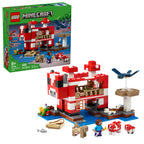 LEGO Minecraft The Mooshroom House Toy Figures and Playset - Building Minecraft Toy for Kids, Boys and Girls, Ages 8+ - with Steve and Other Figures for Pretend Play - Gift Idea for Birthdays - 21270