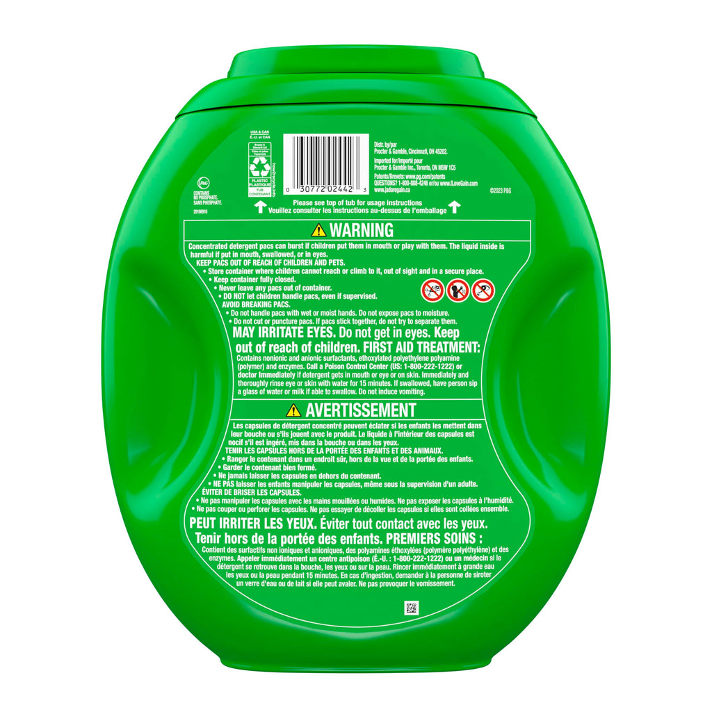 Gain Flings Laundry Detergent Pacs with Odor Defense, 112 Count, Super Fresh Blast Scent, HE 3in1 Detergent Pacs with Febreze and Oxi
