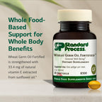 Standard Process Wheat Germ Oil Fortified - Immune Support Supplement to Aid Antioxidant Activity - Gluten-Free, Non-Dairy & Non-Soy - 80 Softgels (80 Servings)