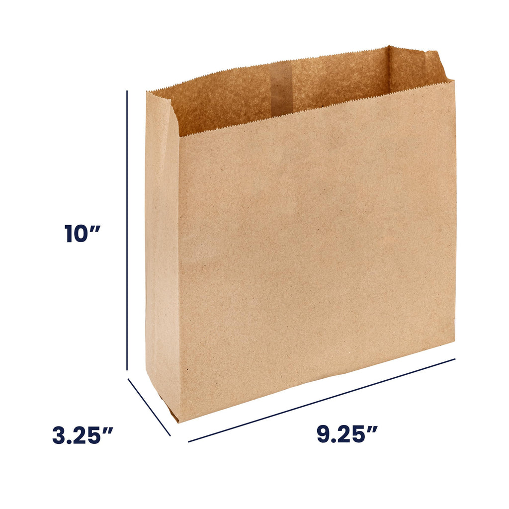 Hospeco HS-6141 Waxed Kraft Receptacle Liner Bags, 250 Count - Moisture-Resistant Feminine Hygiene Waste Bags, Fits Sanitary Disposal Units,9.25 x 10.5 x 3.25 in