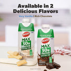 BOOST MAX Protein Shakes Ready to Drink - 30g High Protein Shake - Chocolate | Nutritional Drinks to Support Muscle Recovery After Exercise, 26 Vitamins & Minerals, 1g Sugar, 11 fl oz (Pack of 18)