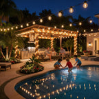 RTTY 150 FT Outdoor String Lights Patio Light for Outside, Waterproof G40 Shatterproof LED Bulbs, Dimmable Hanging Connectable Globe Lighting for Bistro, Backyard, Porch, Balcony, Cafe, Warm White