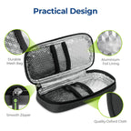 AUVON Insulin Cooler Travel Case with 2 x 90g TSA Approved Ice Packs, Diabetic Medication Insulated Cooling Bag for Insulin Pens and Diabetic Supplies Storage, Compact for Daily Life and Trips