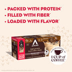 Atkins Mocha Latte Iced Coffee Flavored Protein Shake, High Protein, Low Glycemic, Low Carb and Low Sugar Shakes, Keto-Friendly, 12 Pack