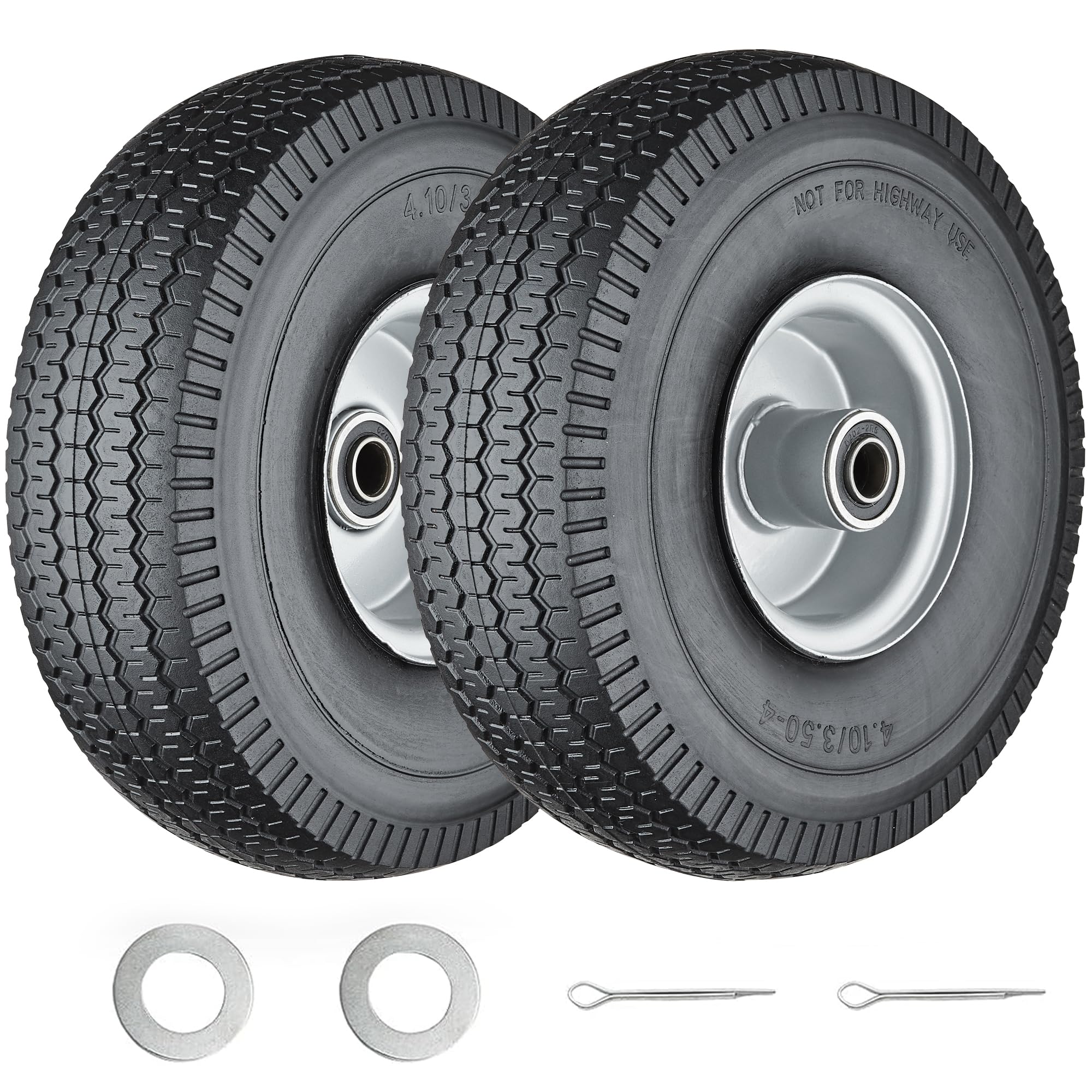 Cubesprings 4.10/3.50-4 Tire and Wheel Flat Free -2Pack