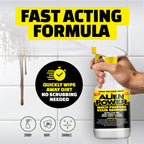 Alien Power Instant Stain Remover Spray for Mold and Mildew and Grout, All Purpose No-Scrub Cleaner for Bathroom & Household Surfaces, Tiles, Wall & Washing Machines - 3 Packets (Makes 72 Fl Oz)