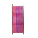 Comgrow Tri-Colors Silk PLA 3D Printer Filament, Rainbow PLA Filament 1.75mm, Dimensional Accuracy +/- 0.02 mm, 4KG Spool, Coextrusion 3D Filament with Shiny Silk