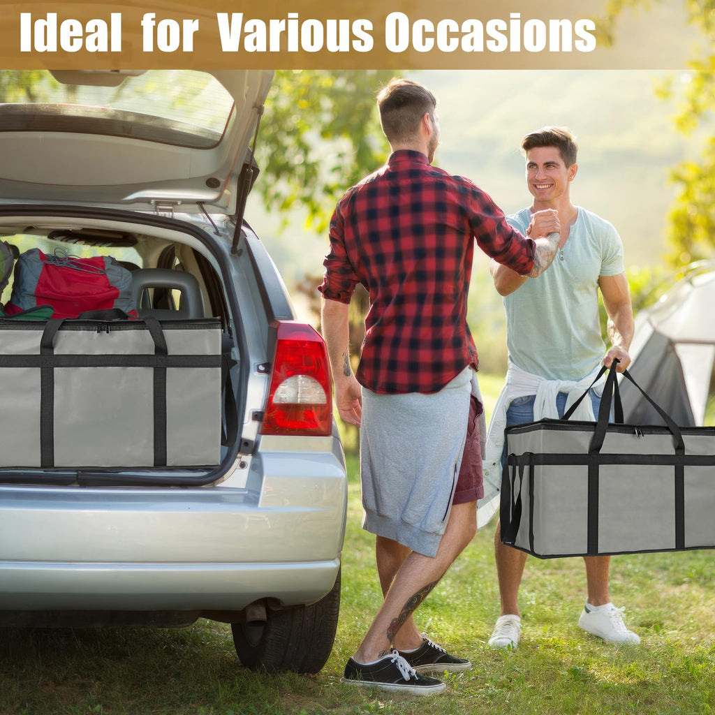 2 Pack Insulated Food Delivery Bag, XXXL Catering Bag for Keep Food Warming