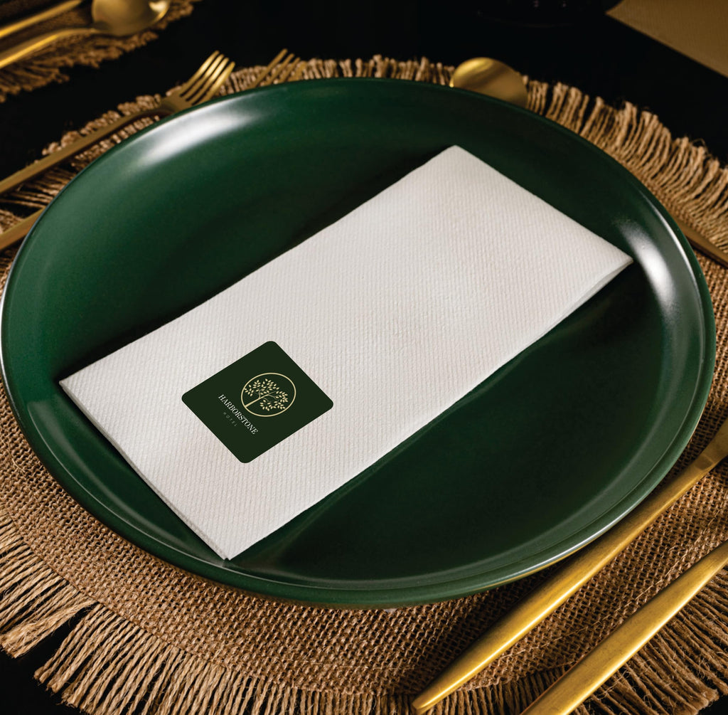 Lintext Disposable Linen-Feel Custom Guest Towels - 1000 Ct. Disposable Cloth-Like Hand Towels - Soft and Absorbent Paper Napkin for Kitchen, Bathroom, Party, Wedding, Or Event