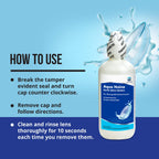 Oculus Curae Aqua Naina Saline Solution – Preservative-Free Sterile Rinse for Soft, Hard & Gas Permeable Contact Lenses – Unisol 4 Alternative – Travel-Friendly – 4X 4 fl oz Bottles