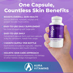 AURA VITAMINS - Vitiligo Capsules 60 Count | 1 Month | Improve Skin Pigmentation Support and Reduce White Spots | Effective Vitiligo Supplement | Natural Solution for White Spots on Skin. (1)