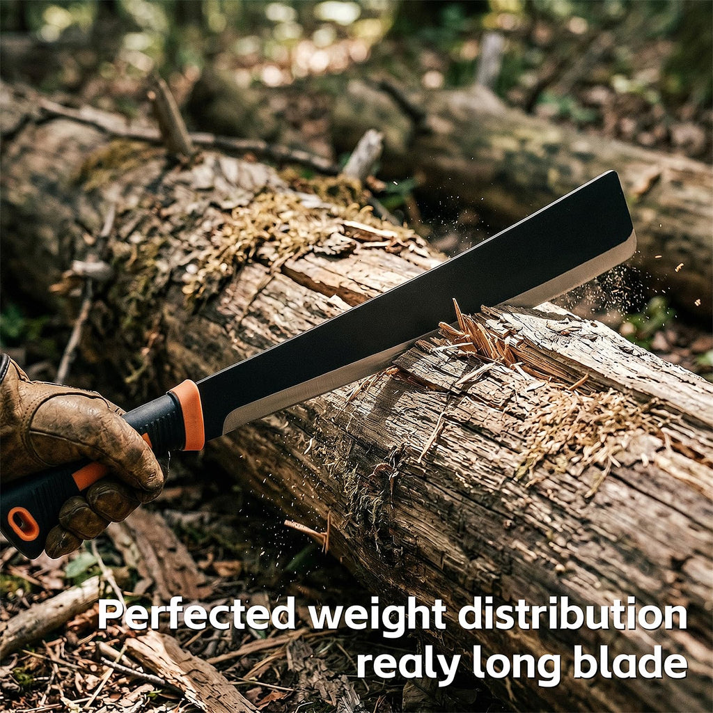ZOOM.LZ Billhook Sickle Machete for Yard Work Cutting Trees Heavy Duty machetes Mexicanos de Trabajo Best Machete Camping,Gardening Machete,Land Management,Hunting and Outdoor.Green