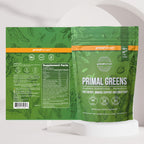 Primal Harvest Primal Greens Powder, 30 Servings Once Daily Supergeens Nutritional Supplement with Spirulina, Mushroom Blend & Probiotics to Support Energy, Wellness, & Digestion 2 Pack