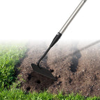 Draw Hoe Garden Tool, Heavy Duty Garden Hoes for Weeding Stainless Steel Long Handle, Easy Stand Up Scraping Weeder Tool for Garden, 63inch Adjustable Weed Hoe with 7-inch Wide Welded Blade