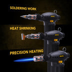 LEXIVON Butane Torch Multi-Function Kit | Premium Self-Igniting Soldering Station with Adjustable Flame | Pro Grade 125-Watt Equivalent (LX-771)