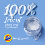 Tide Free & Gentle Liquid Laundry Detergent, 80 Loads, 105 fl oz, Tide Laundry Detergent, Clean Laundry Detergent