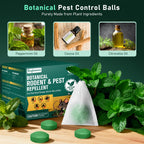 Natural Mice & Rat Deterrent‌ for Indoor/Outdoor Use - 28 Packs, Peppermint Oil Moth Balls for Rodents Repellent, Family & Pet-Safe, Long-Lasting Mouse Control for Squirrels, Skunks, Chipmunks‌