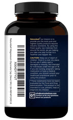 Naturebell Pure Magnesium Glycinate 500mg, 240 Veggie Capsules | 100% Chelated & Purified – 3rd Party Tested, Vegan Friendly, Non-GMO