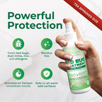 Hygea Natural Lice, Mite, and Bed Bug Killer Travel Spray - TSA Approved 3 oz Size Bottles, Child & Pet Friendly, Stain & Odor Free, for Hotels, Suitcase, Backpack, Shoes, Bed Bug Spray (2 Pack)
