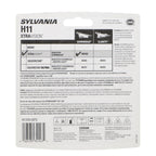 SYLVANIA H11 XtraVision Halogen Headlight Bulb, High or Low Beam, 2 Bulbs