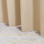 NICETOWN Biscotti Beige Blackout Curtains 84 Inches Long, W52xL84, 2 Panels