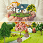 PIVNASY 56 Pcs Fairy Garden Accessories, Mini Resin Animals Figures, Miniature Table and Chairs, Moss Bonsai Micro Landscape Ornaments Kit, Miniature Garden Kit, Terrarium Ornaments DIY Craft
