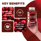 Vitamatic Tart Cherry with Celery Seed Gummies – 4000mg Equivalent Per Serving (from 10:1 Extract, 400mg) - 2-Pack