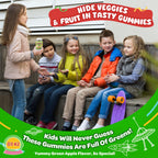 NEVISS Kids 4+ & Teens Super Greens 40-in-1 Gummies w/Multivitamin, Omega3 Iron, D3K2, Picky Eater Organic Super Fruits Veggies Superfood Gummy, Mushroom, Lutein | Immune Bone Brain Energy, Sugar Free
