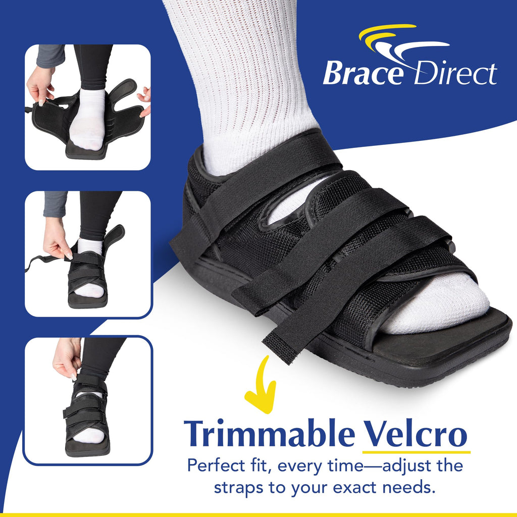 Brace Direct Post Op Shoe & Medical Foot Brace – Stress Fracture, Broken Toe & Bunion Support L3260 – Orthopedic Walking Immobilizer for Left or Right Foot (MD - WOMENS US SHOE: 6.5-8)