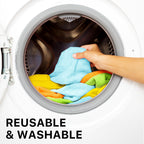 Simple Houseware Microfiber Cleaning Cloth 150 Pack, 12" x 16", 4 Colors