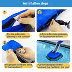 Pool Animal Escape Ramp Frog-Saver-Log - for 2Pcs Swimming Pools Wildlife Rescue Device,Durable Above Ground Pool Critter Ramp, Prevent Drowning with Easy Install, Pool Safety,Reusable (Blue-2Pack)