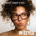 IBOANN Oversized Blue Light Glasses for Woman, Funky Fashion Glasses With Preppy Look, Reduce Screen Fatigue Computer Glasses