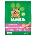 IAMS Proactive Health Small Breed Dry Dog Food, Chicken & Grain, 15 lb
