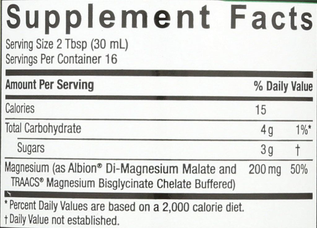 Nature's Answer Liquid Magnesium Malate and Glycinate | Supports Healthy Bone & Muscle Function | Promotes Healthy Cardiovascular Function | Gluten-Free & Vegan 16oz