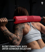 Gymreapers Barbell Squat Pad - Protective Bridge Pad For Hip Thrust, Squats, Lunges - Hip Support, Neck Protection For Bar (Red)