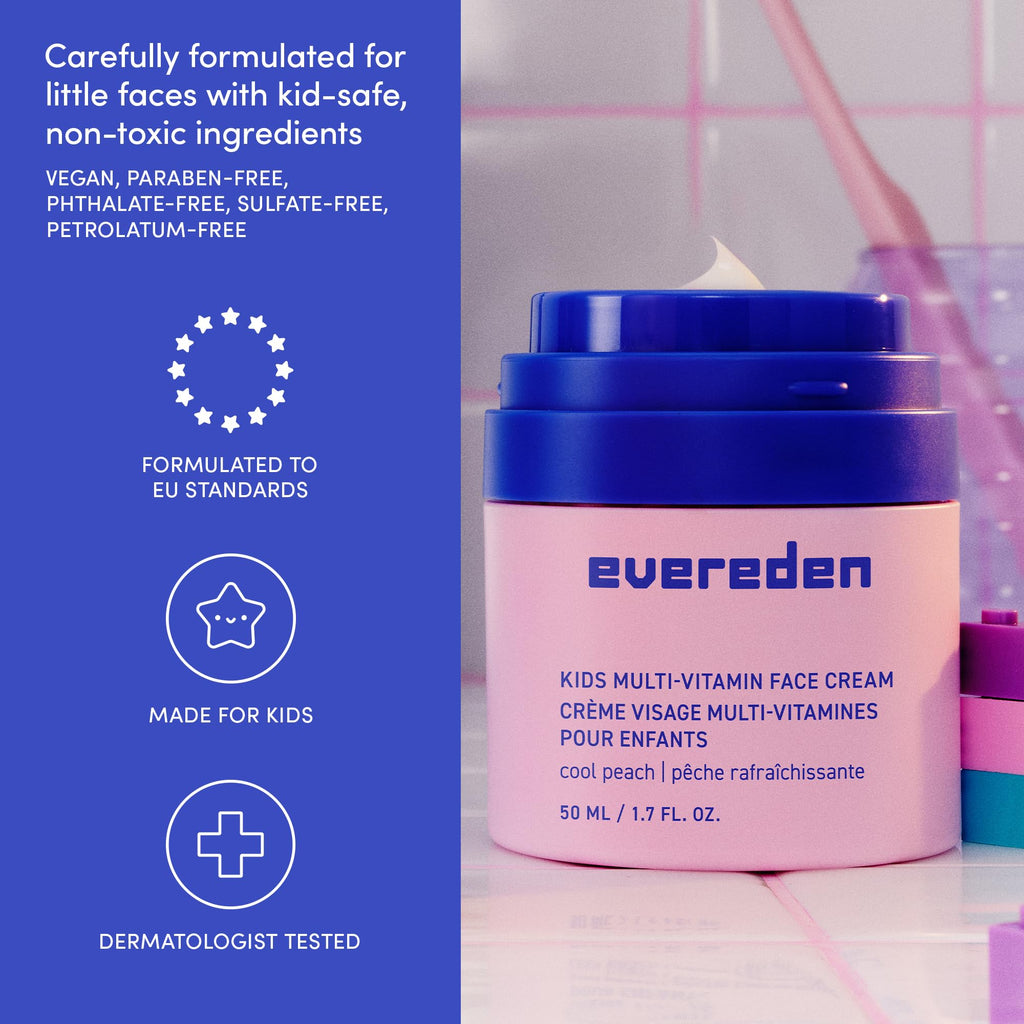 Evereden Kids Skin Care Gift Set for Girls, 6-Piece Gift Set with Bag