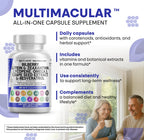 Clean Nutra Eye Vitamins with Bilberry Lutein and Zeaxanthin Supplements Lycopene 40mg Resveratrol Grape Seed Astaxanthin for Eyes - Eye Care Health Support Eye Vitamin and Mineral Supplement
