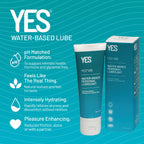 YES WB Water-Based Personal Lubricant | Intensely Hydrating Water-Based Lube | Certified Organic Made Without Hormones or Glycerine | pH Matched