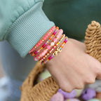 Turandoss 5PCS Initial Letter H Heart Bracelets for Her Birthday Gifts