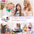 3D Printed Dragon Fidget Toys,12inch Flexible Dragon Toy 3D Printed Dragon Eggs with Dragon Inside,Easter Egg fillers,Easter Basket Stuffers,Easter Basket Essentials Fidget Toys