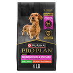 Purina Pro Plan Sensitive Skin & Stomach Dry Dog Food, Small, 4 lb Bag