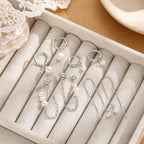 Moodear Silver Earrings for Women, 925 Silver Pearl Earring Stacks Jewelry